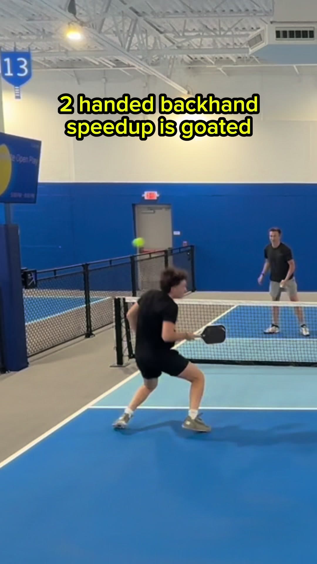 2-handed backhand speedup is goated